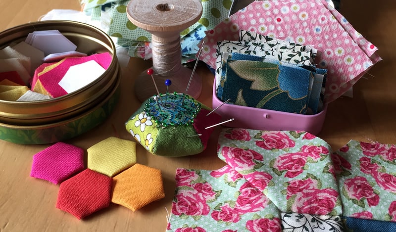 Patchwork mit der Hand